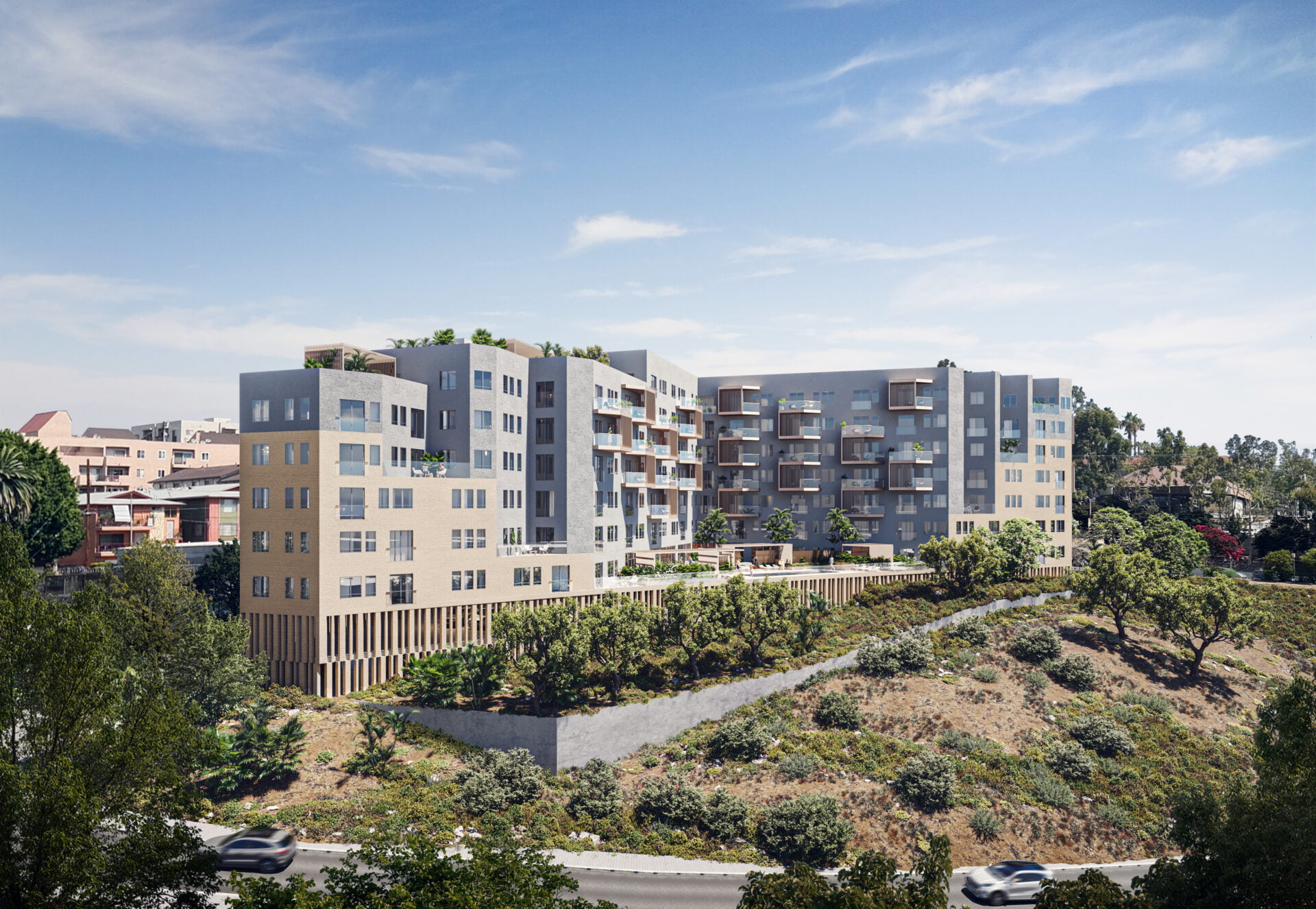 Rendering of exterior of 788 W College Street project