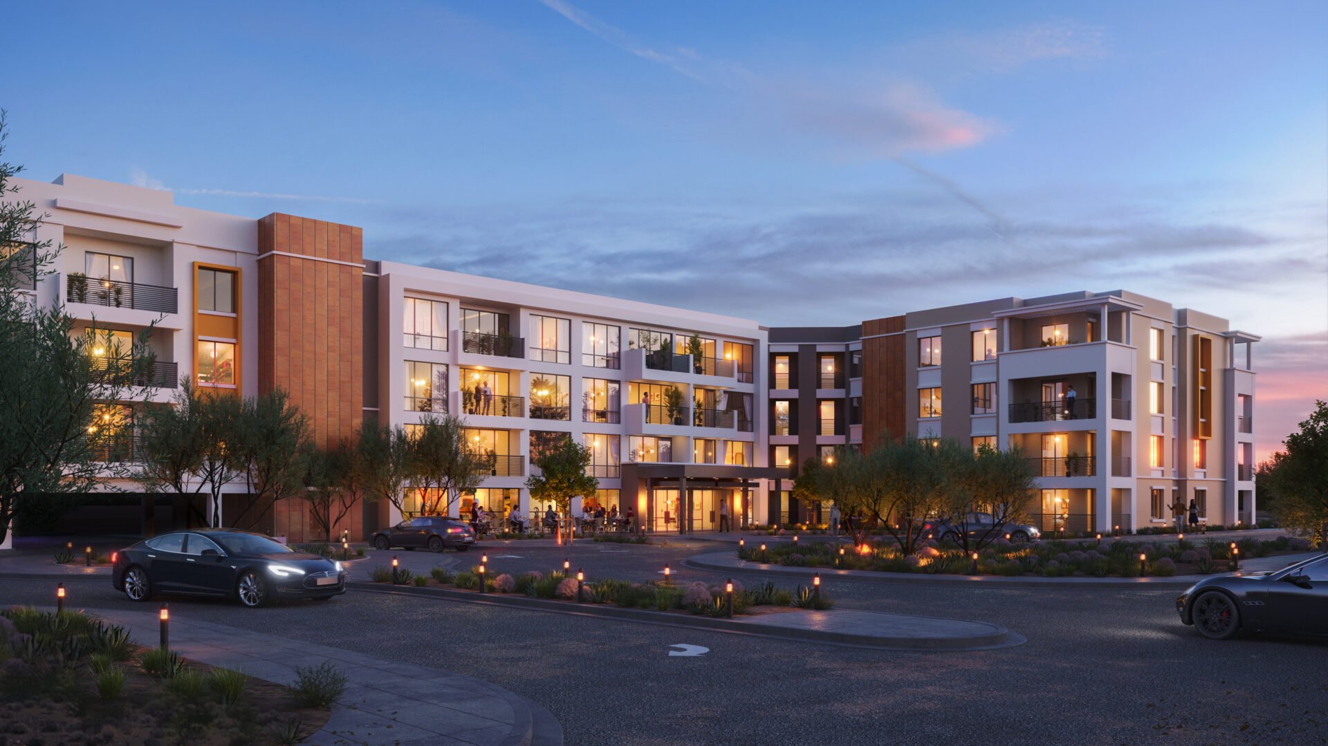 Multifamily Project exterior building rendering