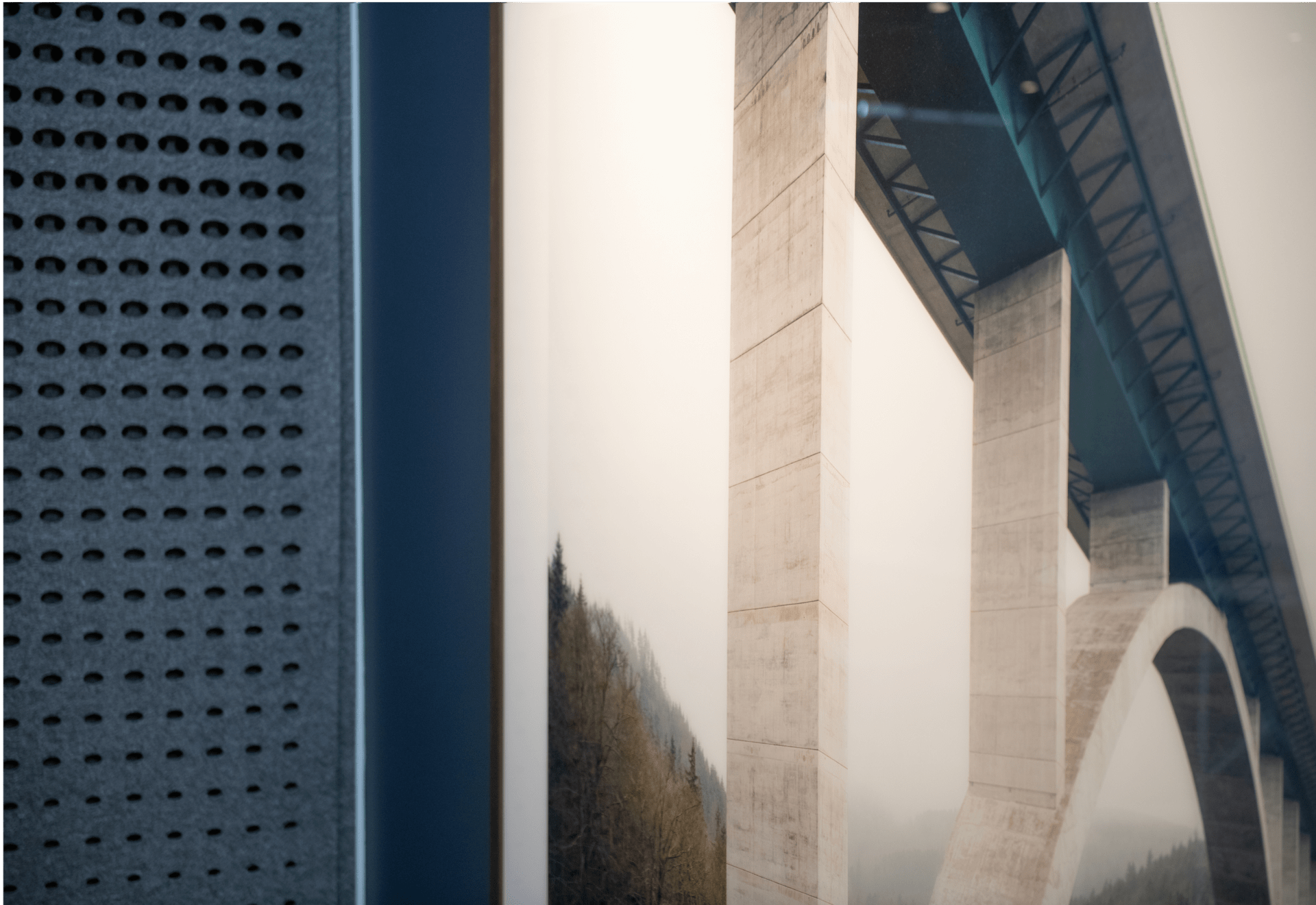 Abstract photo of a bridge