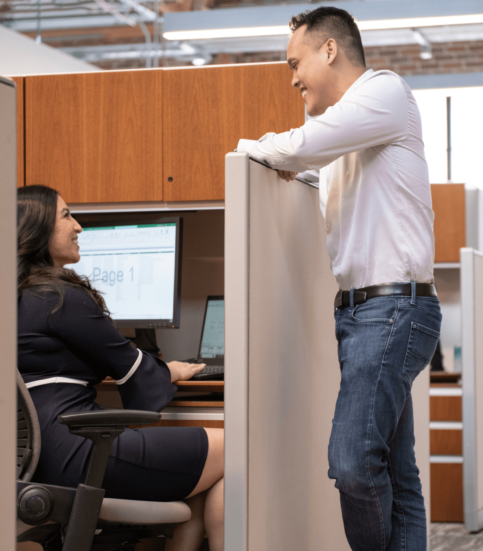 Photo of co-workers in office